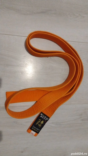 Centură de judo culoare portocaliu - imagine 2