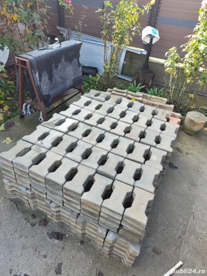 Pavaje beton tip dublu T + Borduri din beton + Rigole