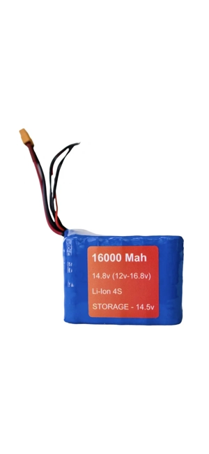 Acumulator Li-Ion 4S 14.8 V 16000 mAh   Ideal pentru motoare periate sau de viteza 