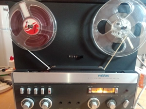 Magnetofon REVOX A77 -2trak plus naburi originale  - imagine 5