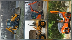 Inchiriez sau fac diverse lucrari cu buldoexcavatorul , excavator , cilindru compactor !