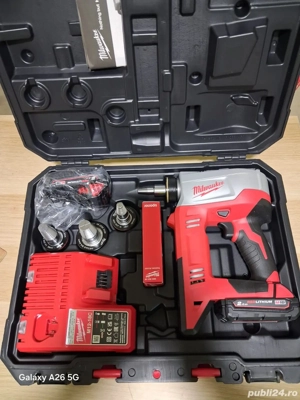 Dispozitiv pentru expandat Milwaukee cu acumulator HD18 PXP-H10202C