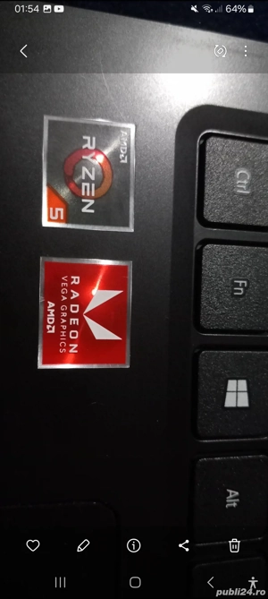 Vând laptop HP cu procesor AMD Ryzen 5 3500U, grafică integrată Radeo