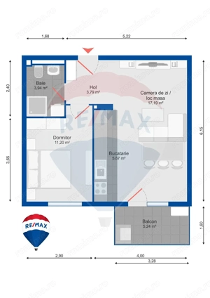 Apartament cu 2 camere de vânzare în zona Lotus - Grandhill Residence - imagine 2