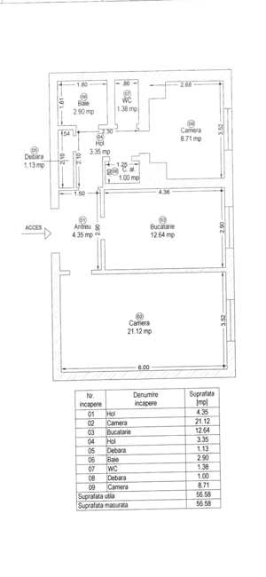 Apartament 2 camere   Lunca, Bulevard (zona LMF)