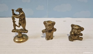 Set trei ursuleți din bronz