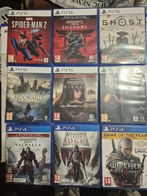 Jocuri PS4 si PS5 Ac Shadows, Ghost of Yotei, Spiderman 2 si altele in Timisoara