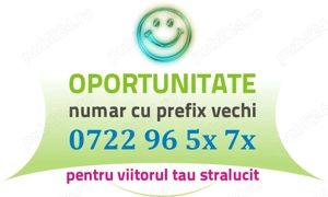 Numar usor Prefix Vechi -  722 ^ 96 ^ 5x ^ 7x - cartela Vodafone AUR Gold numere usoare cu vechime