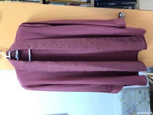 Costum format din rochie si haina cu sclipici, mar. 38-40, roz