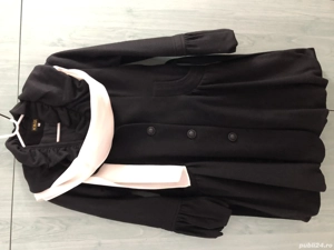 Haina dama eleganta, neagra, buclata, de Moda Lux + Cadou