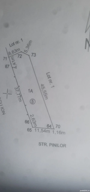 Vând teren 561 mp   Bascov, str. Florea (lângă pădure)