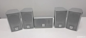 Hitachi HTD K 160 boxe 2 cai 8 ohmi 50W sistem multicanal sateliti centru front surround - imagine 2