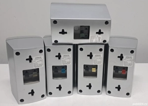 Hitachi HTD K 160 boxe 2 cai 8 ohmi 50W sistem multicanal sateliti centru front surround - imagine 4