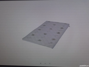 Topper Smart Spuma 5 cm cu husa Aloe Vera detasabila 