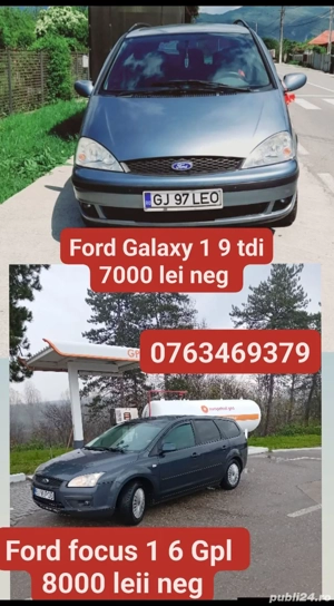 Ford galaxy 1 9 ..Ford Focus mk2 1 6 benzina gpl