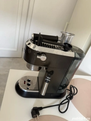 Espressor manual DELONGHI Dedica Style EC685.M, 1.1l, 1300W, 15 bar, sistem Cappuccino, argintiu-neg - imagine 3