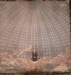 Discuri vinil: Mozart -Die Zauberflote (Flautul Fermecat); KV 620; Germania