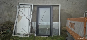 Uşa dublă usă de aluminiu si usă de sticlă 
