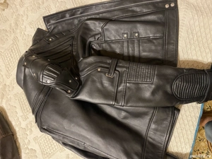 Geaca Piele Rock Motociclist XL - imagine 3