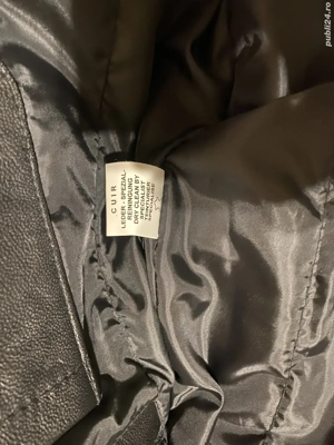 Geaca Piele Rock Motociclist XL - imagine 2