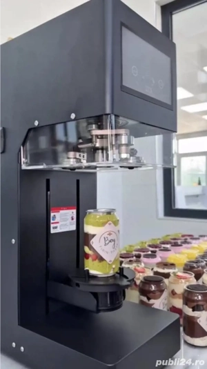 Mașină automată de sigilat doze PET D55   20 buc. min