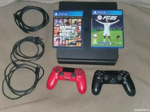 PS4 SLIM cu FC 25 și GTA5 la 799 ron fix