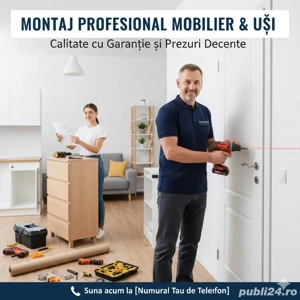 montaj mobilier și uși 