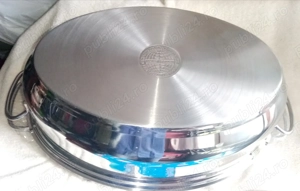 2in1 Vas inox cu capac 13L MULTIFUNCȚIONAL (Cratiță, Tigaie, Caserolă, Oală, etc.) - imagine 3