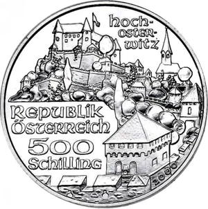 Monede Austria - 500 ATS 2000-01 - Ag 925 - stare PROOF