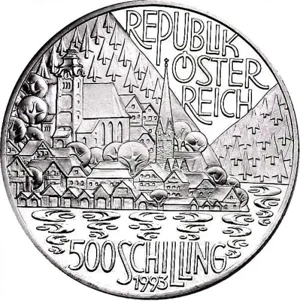 Monede Austria - 500 ATS 1993-95 - Ag 925 - stare PROOF