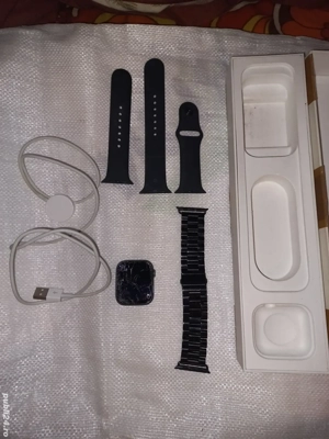 Ceas Apple4,display crapat,2bratari: silicon+metalica,husa