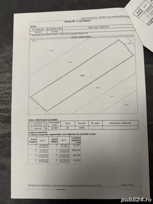 Teren extravilan de vanzare în Pilu