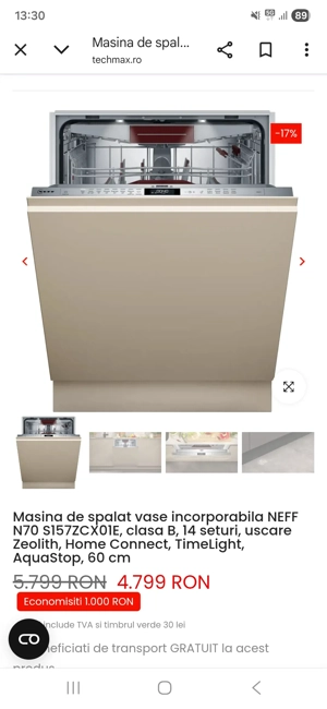 vand set complet electrocasnice NEFF - imagine 3