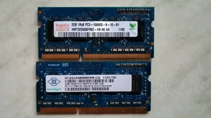 Kit RAM Laptop DDR3 PC3 10600S 4GB - PC3 12800S - 8GB