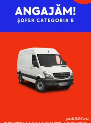 Caut sofer categoria B autoutilitară intern extern