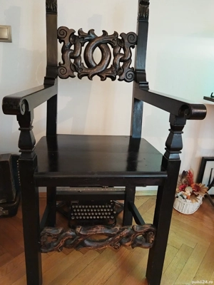Scaun,jilt,tron masiv deosebit,130 cm