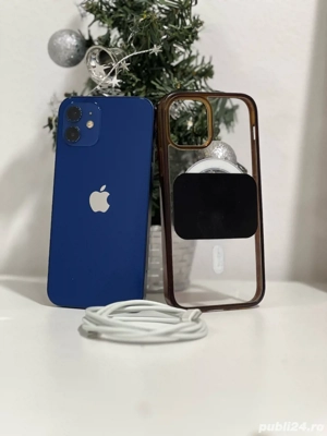 iPhone 12   64GB   Blue   Cablu + Husa   Neverlocked