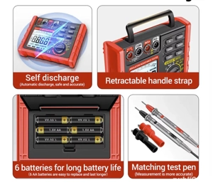 Tester izolatie Aneng MH15 1000V Megaohmetru + functie de multimetru  - imagine 5