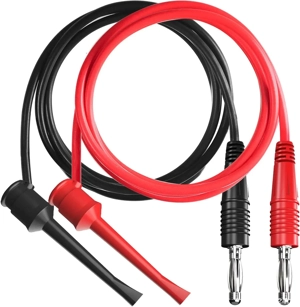 Cablu multimetru cu mufa banana 4mm si clema carlig