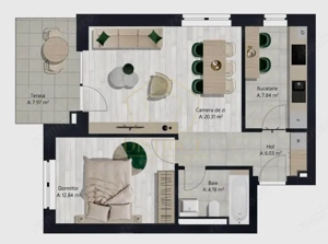 Apartament modern cu 2 camere | Bega Lipovei