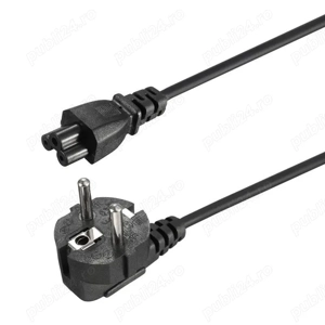 Cablu alimentare laptop cu mufa triunghiulara 3 PINI - imagine 2