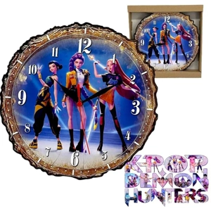 Ceas de Perete Premium - HUNTRIX DEMON HUNTER (K-Pop Edition)