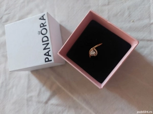 Inel cu inimă ondulată Placare din aur de 14 k