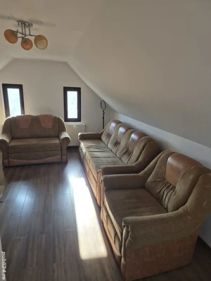 canapea mare si mica si fotoliu de vânzarea 