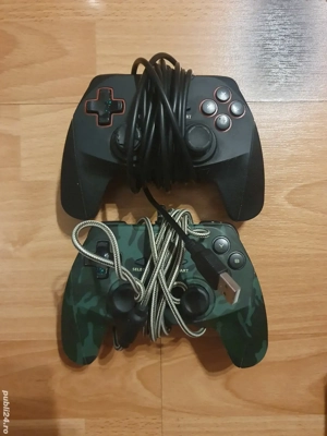 Vând 2 controllere gaming pentru PS3 și PC   funcționale 100%