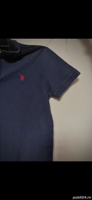 Tricou polo bleumarin   stil clasic, stare bună - imagine 2