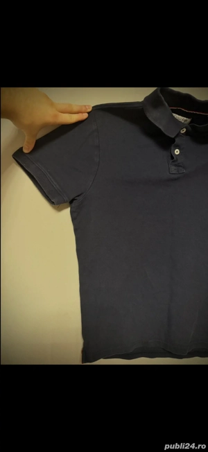 Tricou polo bleumarin   stil clasic, stare bună - imagine 5