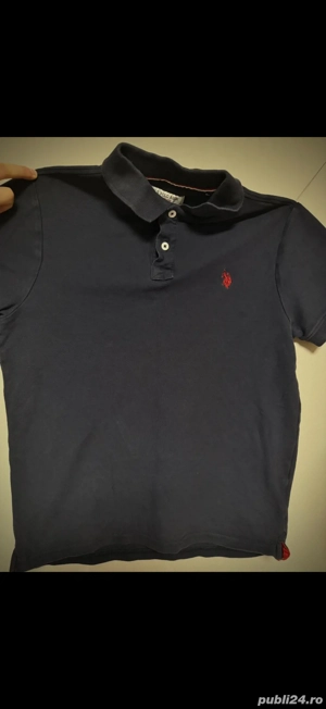 Tricou polo bleumarin   stil clasic, stare bună - imagine 3