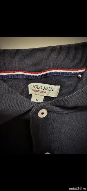 Tricou polo bleumarin   stil clasic, stare bună - imagine 4