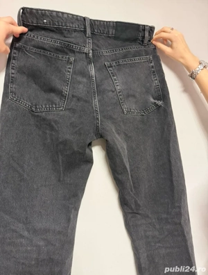 Blugi Zara negri simpli   clasici, ușor de asortat - imagine 3
